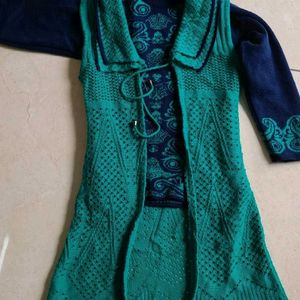 BEAUTIFUL 2 pieces Winter Cardigan With Shrug