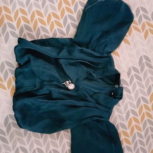 Baby Crop Top Dark Green