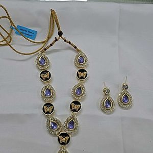 V Shape Kundan Necklace