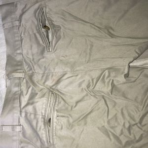 Beige Formal Pants