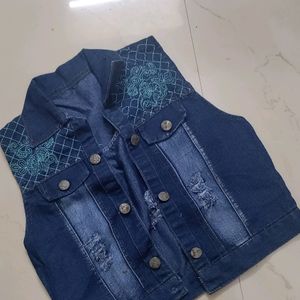 Denim Half Jacket