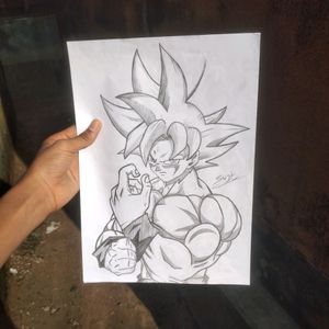 Goku Pencil Drawing