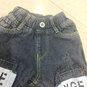 Black Denim Jeans For 1 To 2 Years Old Boy