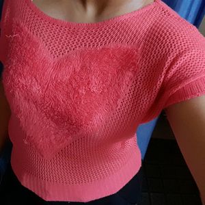 Pink Crochet Top