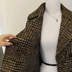 🆕 Tweed Checkered Overcoat