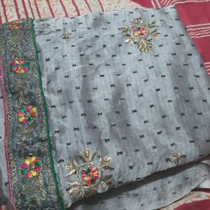 Border Work saree