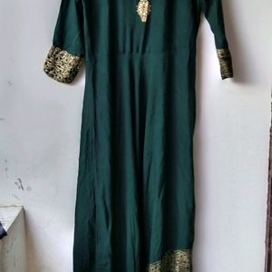 Green Anarkali Suit + Dupatta