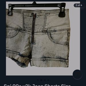 Unique Y2K Zip Shorts