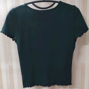 Solid Round Neck Top