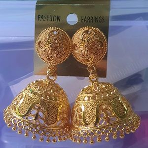 New Big Size Golden Jhumka