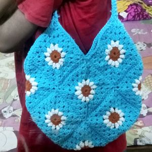 Granny Square Sunflower Bag