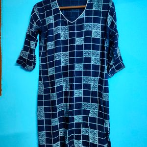 Kurti Daily Wear Blue White