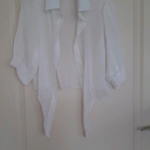 New Imported Shrug Pure White Sheer Material