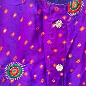 New Stitched Gujarati Saree Gown