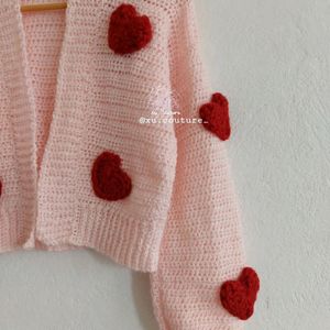 Crochet Herzen Cardigan ♥️