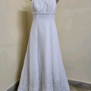 Plus Size White Gown