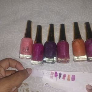 Nail Polish Set Of 6 Colours