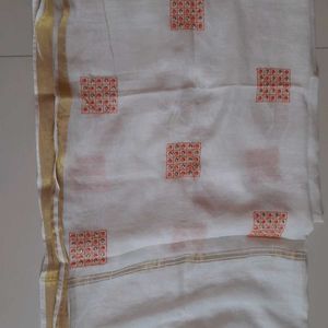 Womens Thread Work Embroidered Kurta Dupatt,pant