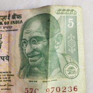 Rare 5 Rupees Note