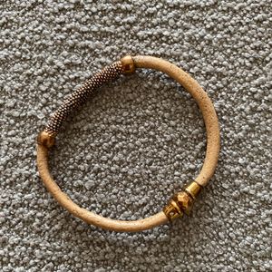 Fossil leather magnetic Unisex Bracelet