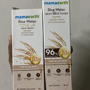 Mamaearth Rice Water Toner & Face Cream