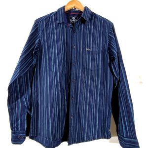 Navy Blue Striped Shirt (Men's)