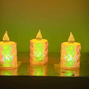 Led Multicolour Smokeless Candles Diwali  Special