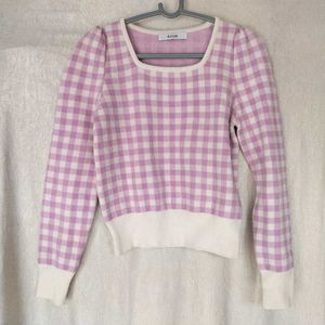 Checked Women Sweater