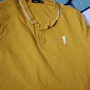 Yellow Polo T Shirt Of Bossini Brand