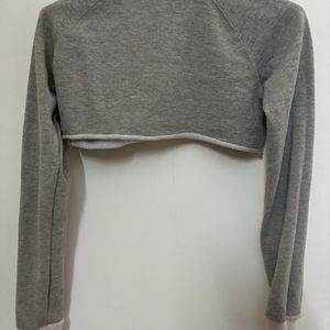 Crop Pullover Sweatshirt