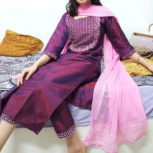 Art Silk Kurta Set