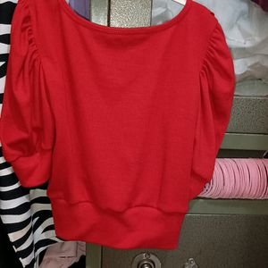 (Swap Avail.)Red Crop Top