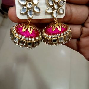 Earrings And Bangles Combo Set