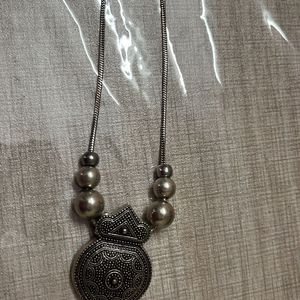 Oxidised Silver Necklace