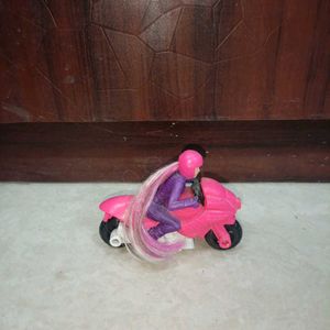 Barbie Motorcycle Toy + Bunny Rabbit