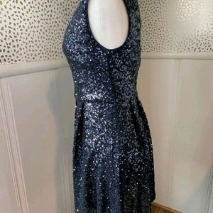 "FOREVER 21 Medium Midnight Blue Sequin Prom/Cockt