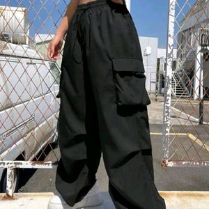 Black Parachute Pant