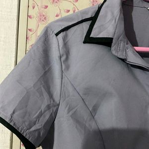 Collar Lavender Shirt For Women