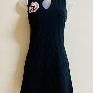 Cute Trifted Black Cotton One Piece🖤