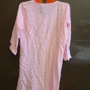 Pink Thread Work Kurti