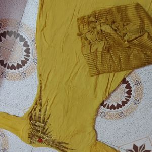 Yellow Kurta Duppata Set