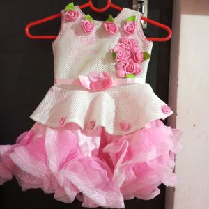 Baby Girl Knee Length Party Frock