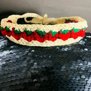 Strawberry Crochet Hairband