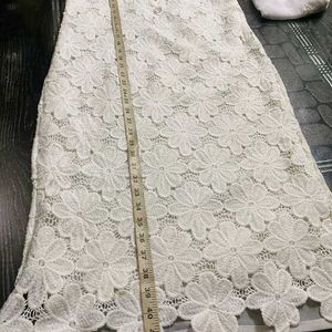 White Net Kurti