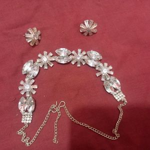 AMERICAN DIAMOND Necklace Set