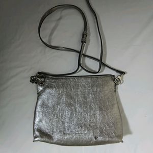 Silver Casual Sling Bag (Women)