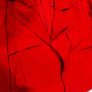 Original Zara Jacket In Red Size M