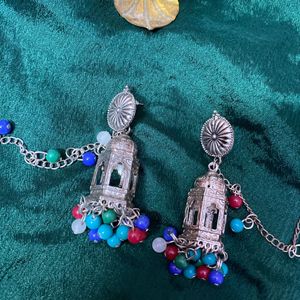 Temple Jhumka For Navratri