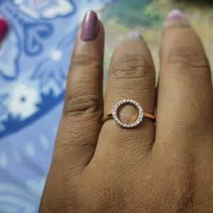 GIVA 925 Silver Rose Gold Circle Of Life Ring