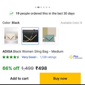 Black Women Sling Bag